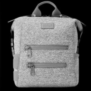 Dagne Dover Backpack Large Indi Diaper Bag Heather Grey Travel Pack Baby Purse